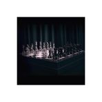 Gift Home GiftHome Premium Black Metal Klasik Satranç Takımı ve Mermer Desenli Sandıklı MDF Tahtası (36X36X6 c