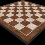 Gift Home Sadece Tahta İsteyene 37x37 cm Orta Boy Mocha Desenli MDF Ahşap Satranç Tahtası