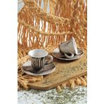 Gift Kahve Fincan Takımı 2 Kişilik El Yapımı Türk Kahvesi Expresso Fincanı Seti