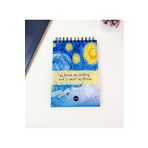 Gift Moda 21x14cm Üstten Spiralli Sketch Book - Eskiz Defteri - Siyah Sayfa - 260 gr - 56 Yaprak