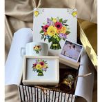 Gift Moda Best Mom Tasarımlı Kutulu Kupa Sert Kapaklı Defter Mini Altınyaldızlı Melek Kar Küresi Ve Ahşap Fotoğraf Standı Anneler Günü Hediye Seti