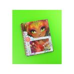 Gift Moda Pop Girl Boyama Kitabı – 60 Sayfa Spiral Defter – Karakter ve Mandala Desenli Boyama Kitabı