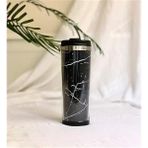 Gift Moda Siyah Mermer Tasarımlı 400 ml Termos Mug Bardak