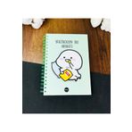 Gift Moda Yaşıyosun Bu Hayatı Tasarımlı Çizgili Spiralli Defter