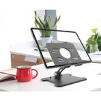 Gift Palace Katlanabilir Masaüstü Siyah Tablet ve Telefon Standı Taşınabilir Tablet Tutucu Telefon Tutucu Siyah