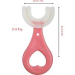 Gift Palace Silikon Çocuk Diş Fırçası U Şeklinde Mavi 0-6 Yaş Bebek Diş Fırçası Diş Temizleyici 1 Adet - 2-6 yaş