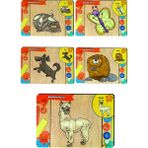 Gift Plus 5'li Eğitici-Öğretici Geometrik Blok Çocuk Eğitici Oyuncak Bultak Puzzle Yapboz Seti - Set 3