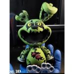 Giftbox 3D Five Nights At Freddy's Springtrap Figürü - (DipCamo)Charcoal-White