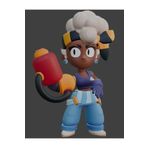 Giftbox3d BRAWL STARS MAİSİE KARAKTER FİGÜRÜ 20 CM