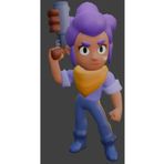 Giftbox3d BRAWL STARS SHELLY KARAKTER FİGÜRÜ 20 CM