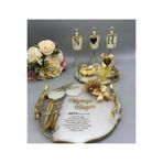 gifthomeshop Epoksi Damat Kahve Tepsi Seti ve Mum Harfler