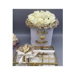 gifthomeshop İsteme Çikolatası Ve Gül Kız Isteme Çiçeği Seti ( 18 Gül 60 Çikolata)