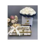 gifthomeshop Kutuda Isteme Çikolatası Ve Çiçek Buketi Seti