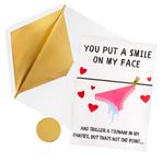 GIFTING GIGGLES Eşiniz veya sevgiliniz için komik romantik şaka kartı | Ona yaramaz hediye | Yıldönümü, Doğum Günü, Sevgililer Günü, Babalar Günü, Takdir | 30. 40. 50. 60. 70. 75