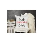 giftkonsept Best Mommy Ever Baskılı Anneler Günü Hediyelik Elyaf Dolgulu Dekoratif Yastık, QBY1096