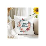 giftkonsept Canım Ablam Baskılı Kız Kardeş Abla Hediyelik Elyaf Dolgulu Dekoratif Yastık, QBY1125