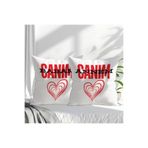 giftkonsept Canım Annem Babam İkili Set Baskılı Anneler Babalar Günü Hediyelik Elyaf Dolgulu Dekoratif Yastık, QBY1158