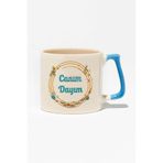 giftkonsept Canım Dayım Baskılı Doğum Günü Hediyelik Baskılı Mavi Kulplu Modern Seramik Kupa, QBLK1386