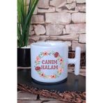 giftkonsept Canım Halam Baskılı Hediyelik T Kulplu Latte Fincanı Kupa Bardak, QB1L1920