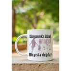 giftkonsept Dünyanın En Güzel Annesi Mayısta Doğdu Baskılı Anneye Doğum Günü Hediyelik Beyaz Kupa Bardak, QBM5988