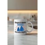 giftkonsept Dünyanın En Yakışıklı Babası Kasımda Doğdu Baskılı Doğum Günü Hediyelik Kupa Bardak, QBM5989