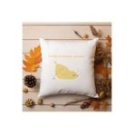 giftkonsept Eccük Dinlenem Yahu Baskılı Komik Hediyelik Elyaf Saten Dekoratif Yastık 28x28 cm, QBY1284