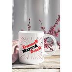 giftkonsept Efsaneler Mayısta Doğar Kırmızı Siyah Detay Baskılı Doğum Günü Hediyelik Kupa Bardak, QBM8264
