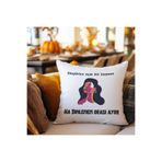 giftkonsept Eleştiriye Açık Bir İnsanım Dinlemem Orası Ayrı Baskılı Hediyelik Elyaf Saten Dekoratif Yastık, QBY1237