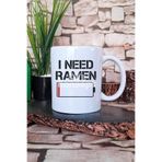 giftkonsept I need ramen Baskılı Japon Noodle Aşkı Anime Manga Hediyelik Baskılı Çay Kahve Sunum Kupa Bardak, QBM5275