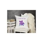 giftkonsept I'M The Cutest Baskılı Hediyelik Elyaf Saten Dekoratif Yastık, QBY1391