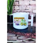 giftkonsept Its Mojito Time Baskılı T Kulplu Latte Fincanı Kupa Bardak, T-L2446