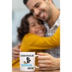 giftkonsept Kahramanlar Bu Ayda Doğar Baskılı Doğum Günü Babalar Günü Arkadaş, Sevgili Hediyelik Kupa Bardak, Mavi-07