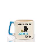 giftkonsept Kahramanlar Bu Ayda Doğar Baskılı Eş Arkadaş Baba Doğum Babalar Gününe Hediyelik Kulplu Kupa Bardak, Mavi-02