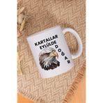giftkonsept Kartallar Eylülde Doğar Yazı Baskılı Doğum Günü Hediyelik Eğlenceli Beyaz Kupa Bardak, QBM5958