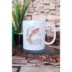 giftkonsept Koi Balığı İlüstrasyon 1 Baskılı Japon Sanatı Anime Zen Hediye Baskılı Kupa Bardak, QBM5292