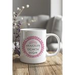 giftkonsept Kraliçeler Ocakta Doğar Baskılı Taçlı Doğum Günü Hediyelik Kupa Bardak, QBM8263