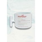 giftkonsept Mother Sözlük Baskılı Anneler Günü Hediyelik T Kulplu Latte Fincanı Kupa Bardak, QB1L5030