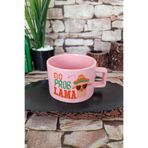 giftkonsept No Problama-Lama Baskılı Komik Hediyelik Pastel Renkli Dikdörtgen Kulplu Fincan, QBNF5942