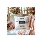 giftkonsept Problem Coffee Lawyer Solution Baskılı Avukat Hediyelik Elyaf Saten Dekoratif Yastık, QBY1356
