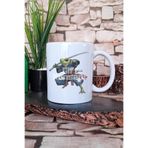 giftkonsept Samuray Kurbağa 2 Baskılı Japon Figür Anime Manga Hediyelik Baskılı Çay Kahve Sunum Kupa Bardak, QBM5271
