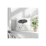 giftkonsept Seni Hiç Dinlemedim Ama Bence Haksızsın Baskılı Komik Hediyelik Elyaf Saten Dekoratif Yastık, QBY1255