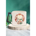 giftkonsept Sevimli Japon Kedi Baskılı Kawaii Anime Manga Figürü Doğum Günü Hediye Siyah Kulplu Kupa Bardak, QBT5295