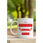 giftkonsept Taç ve Yıldız Desenli Efsaneler Ocakta Doğar Baskılı Eş, Arkadaş Doğum Günü Hediyelik Kupa Bardak, 01OCAK-KR
