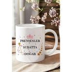 giftkonsept Taçlı Prensesler Şubatta Doğar Baskılı Şubat Ayına Özel Doğum Günü Hediyelik Kupa Bardak, QBM5973