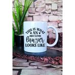 giftkonsept This Is What An Awesome Lawyer Looks Like Avukat Hediyelik Baskılı Çay Kahve Sunum Kupa Bardak, QBM5671