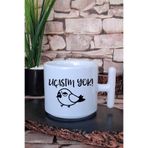giftkonsept Uçasım Yok-Bezgin Kuş Baskılı Eğlenceli Hediyelik T Kulplu Latte Fincanı Kupa Bardak, QB1L1930