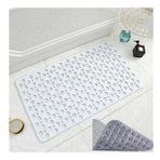 GiftMatikCenter Karree Design BEYAZ 66 Vantuzlu Banyo Duş Kaydırmaz Paspas