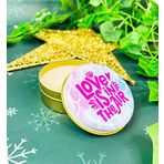 giftmoda Aşk Havadadır Tasarımlı Kokulu Teneke Mum (Beyaz)