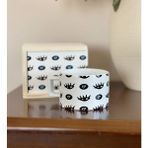 Giftmoda Beyaz Nazar Göz Tasarımlı Kutulu Kupa - Beyaz - Mavi
