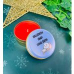 giftmoda Halledicem Ama Hangi Birini Tasarımlı Kokulu Teneke Mum (Kırmızı)